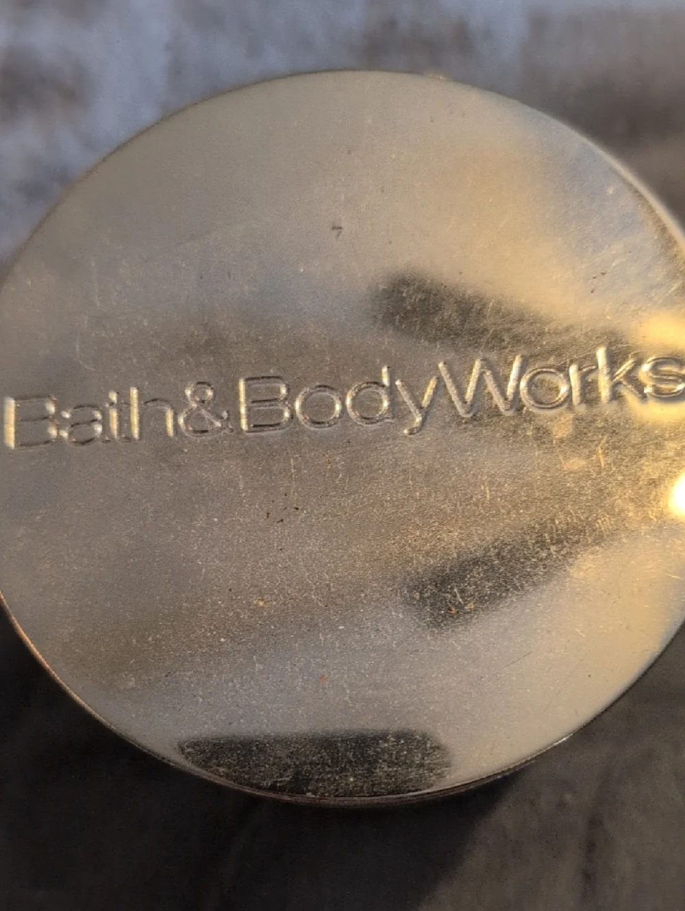 Bath & Body Works Waikiki Beach Coconut Candle - Teal & Gold Leaf Design - Picture 2 of 3
